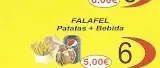 6 - Falafel + Patatas + Bebida